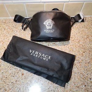 Versace Medusa Black Fanny Pack Crossbody Bag Pouch